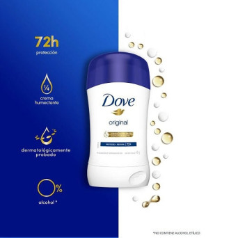 Dove Original Antitranspirante Barra Stick 72h 45 G