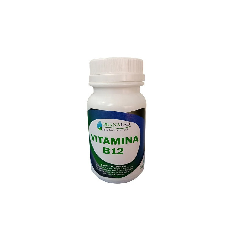 Vitamina B12 30 capsulas 12 Mcg Lab Pranalab