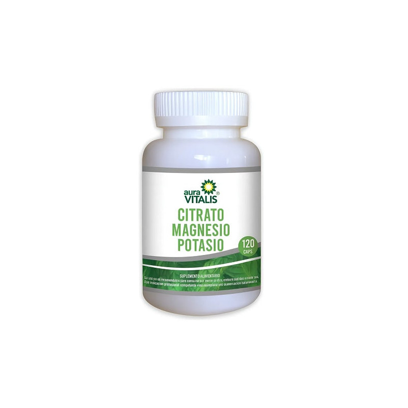 Citrato Magnesio Potasio 120 capsulas Aura Vitalis