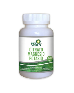 Citrato Magnesio Potasio 120 capsulas Aura Vitalis