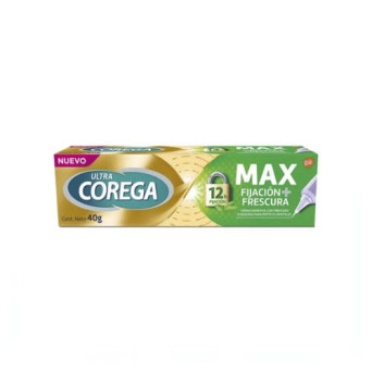 Corega Ultra Max Fijacion + Frescura 12 Horas 40 Gr