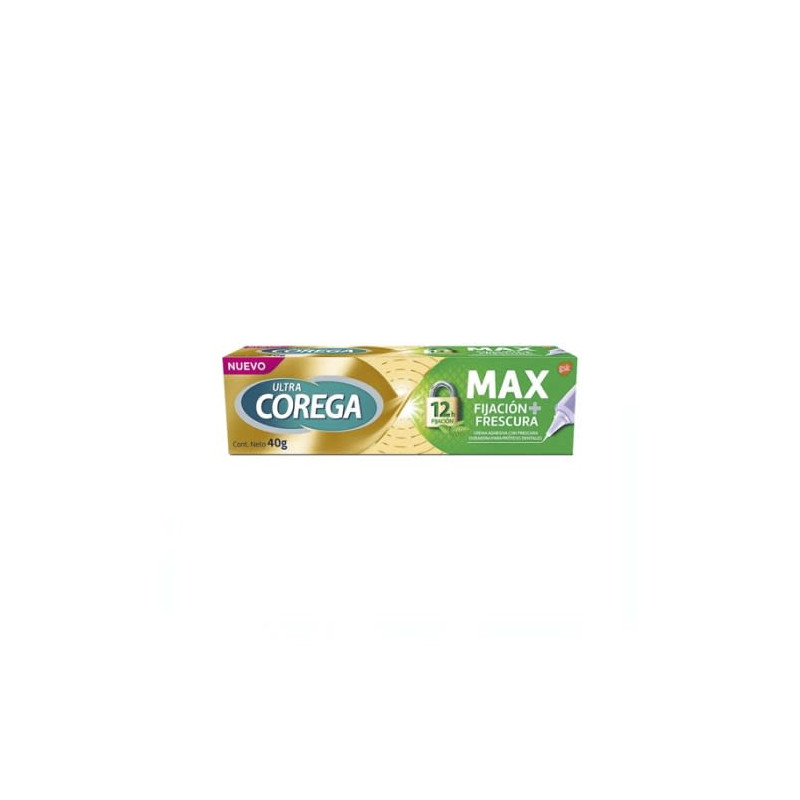 Corega Ultra Max Fijacion + Frescura 12 Horas 40 Gr