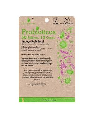 Probioticos 50 Billones 13 Cepas x 30 Cápsulas Dulzura Natural