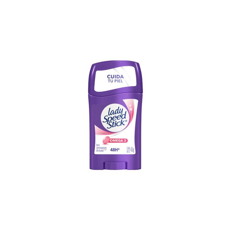 Lady Speed Stick Antitranspirante Barra Omega 3 48H 45g