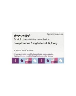 Drovelis 3/14.2 Mg 28 Comp. Recubiertos VENCE 05/2026 STOCK 1