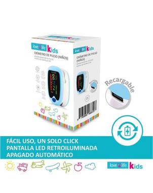 Oximetro de Pulso Saturometro Infantil 1 Unidad