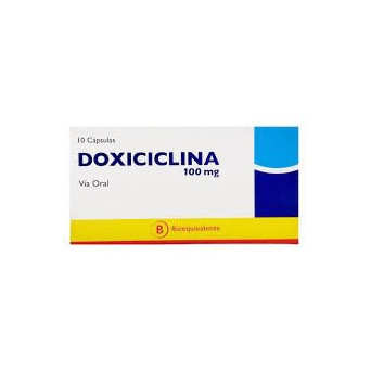 Doxiciclina 100 mg x 10 capsulas
