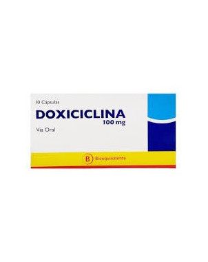 Doxiciclina 100 mg x 10 capsulas