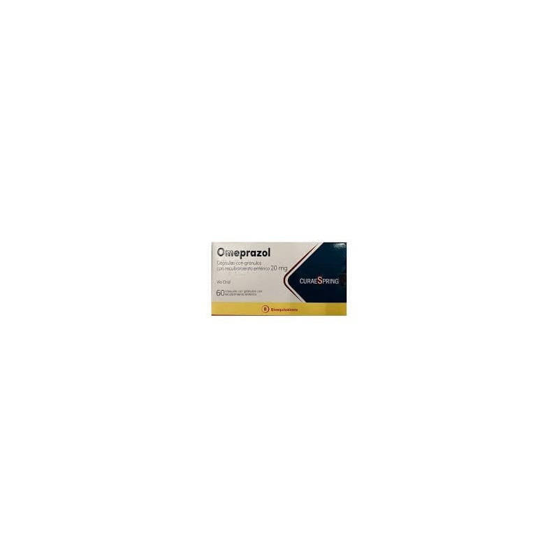 Omeprazol 20 mg x 60 capsulas CuraSpring
