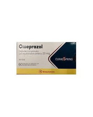 Omeprazol 20 mg x 60 capsulas CuraSpring