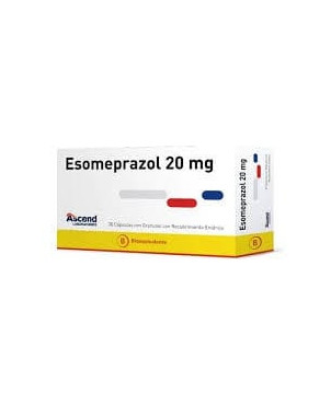 Esomeprazol 20 mg x 30 caps Ascend