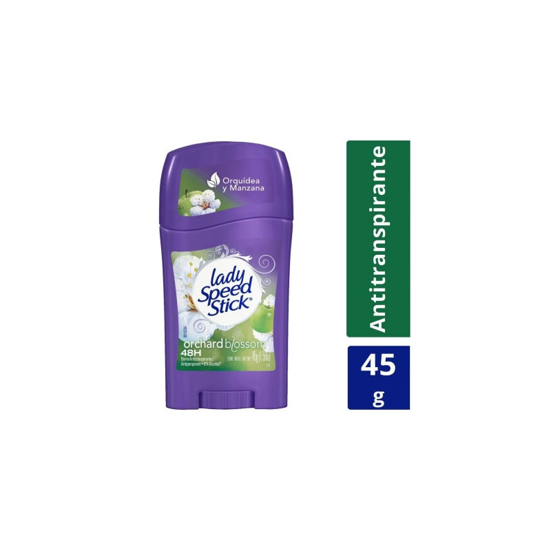Lady Speed Stick Desodorante Barra Orquidea Y Manzana 45 Gr