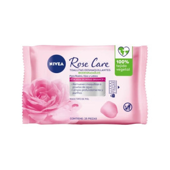 Nivea Toallitas Desmaquillantes Micelar Rose Care 25 Un