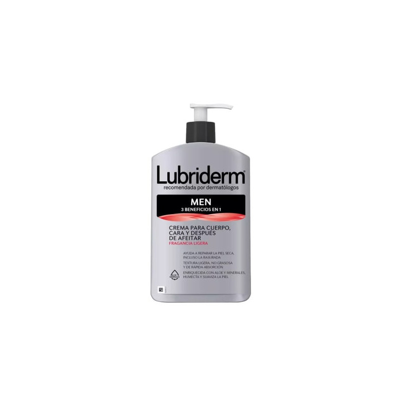 Lubriderm Men 3 Beneficios Cuerpo Y Cara After Shave 400 mL