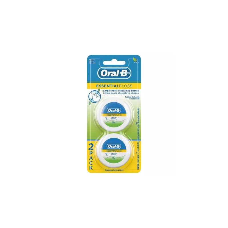 Oral B EssentialFloss Hilo Dental 2 Unidades 25 Mts