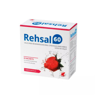 Rehsal 60 Sabor Frutilla 8 Sachet