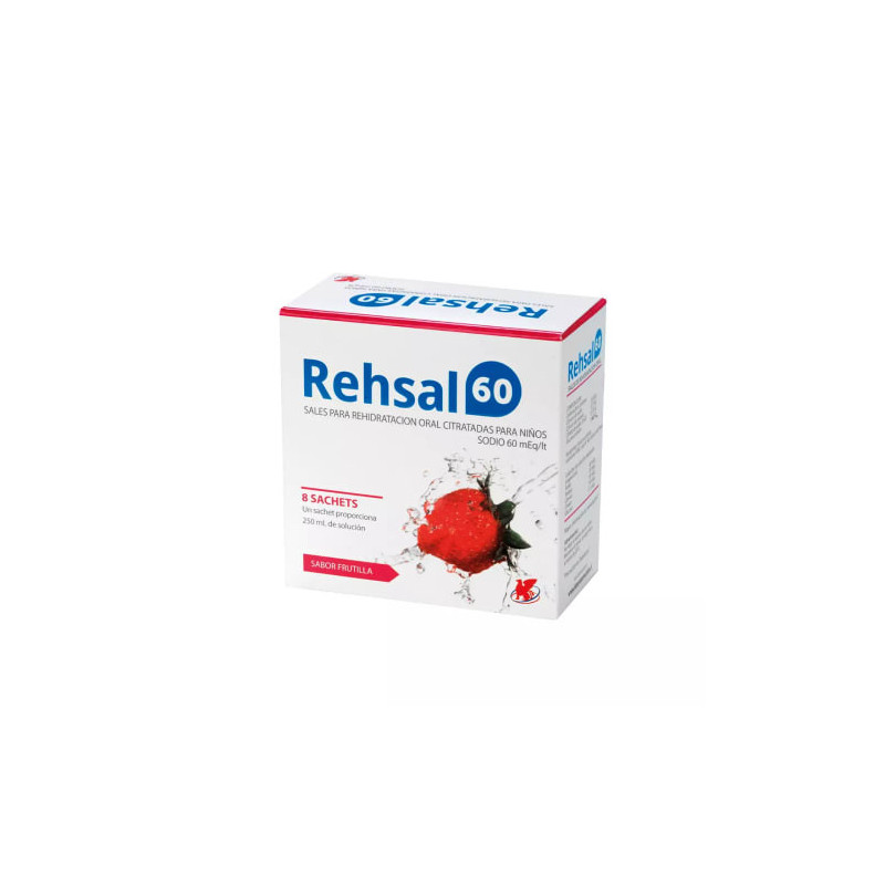 Rehsal 60 Sabor Frutilla 8 Sachet