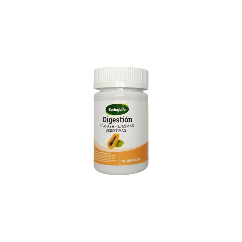 Digestion x 60 Cap Papaya + Enzimas Digestivas Springlife