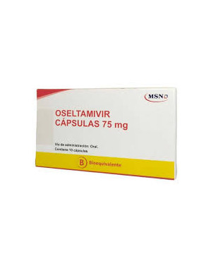 Oseltamivir 75 mg x 10 cápsulas