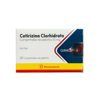 Cetirizina Clorhidrato 10 Mg 30 Comprimidos