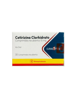 Cetirizina Clorhidrato 10 Mg 30 Comprimidos
