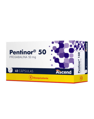 Pentinor 50 mg 40 capsulas
