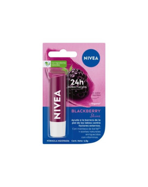 Nivea Lips Protector Labial Blackberry Shine 4.8 G