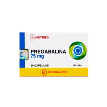 Pregabalina 75 Mg 30 Capsulas Hetero