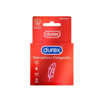 Durex Preservativo Sensitivo Delgado 3 Unidades