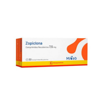 Zopiclona 7.5 Mg 30 Comprimidos Lab Milab