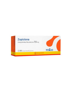 Zopiclona 7.5 Mg 30 Comprimidos Lab Milab