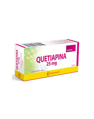 Quetiapina 25 mg x 30 comp Synthon