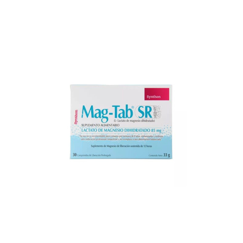 Mag-Tab SR 85 Mg 30 Comp. Liberacion Prolongada