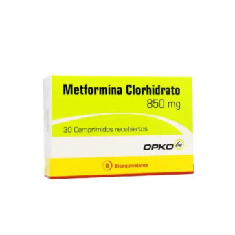 Metformina 850 Mg 30 Comp. Recubiertos Opko