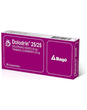 Dolodrin 25/25 mg x 10 comp