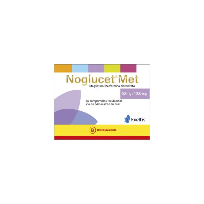 Noglucet Met 50/1000 Mg 56 Comprimidos Recubiertos