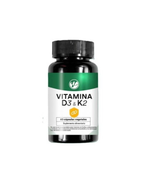 Vitamina D3 y K2 60 Capsulas Vegetales
