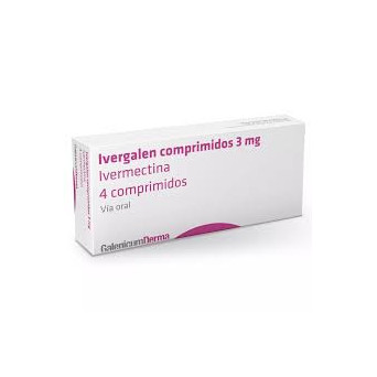 Ivergalen 3 mg x 4 comprimidos