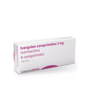 Ivergalen 3 mg x 4 comprimidos
