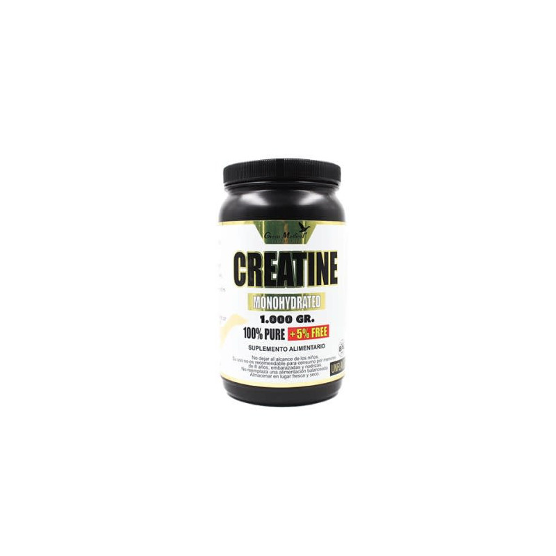 Creatine Monohydrated 1 Kg 100% Pure Green Medical