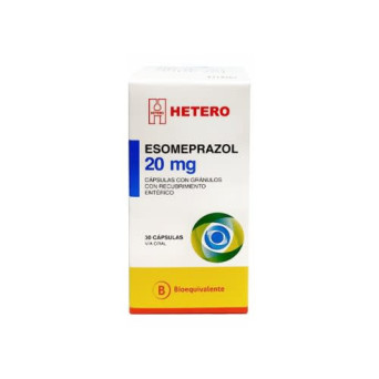 Esomeprazol 20 Mg 30 Capsulas Lab Hetero