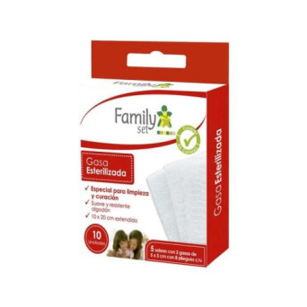 Gasa Esteril 5 x 5 Cm 10 Unidades Family Set
