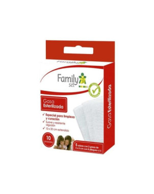 Gasa Esteril 5 x 5 Cm 10 Unidades Family Set