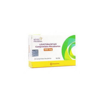 Levetiracetam 500 mg 30 comprimidos recubiertos Seven Pharma