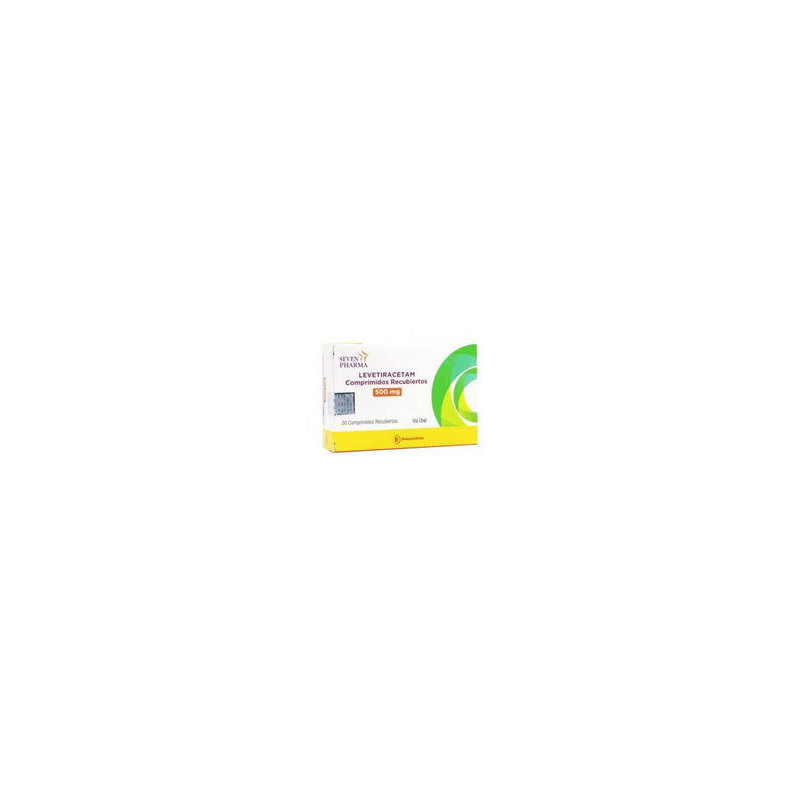 Levetiracetam 500 mg 30 comprimidos recubiertos Seven Pharma