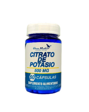 Citrato De Potasio 500 Mg 60 Capsulas Green Medical