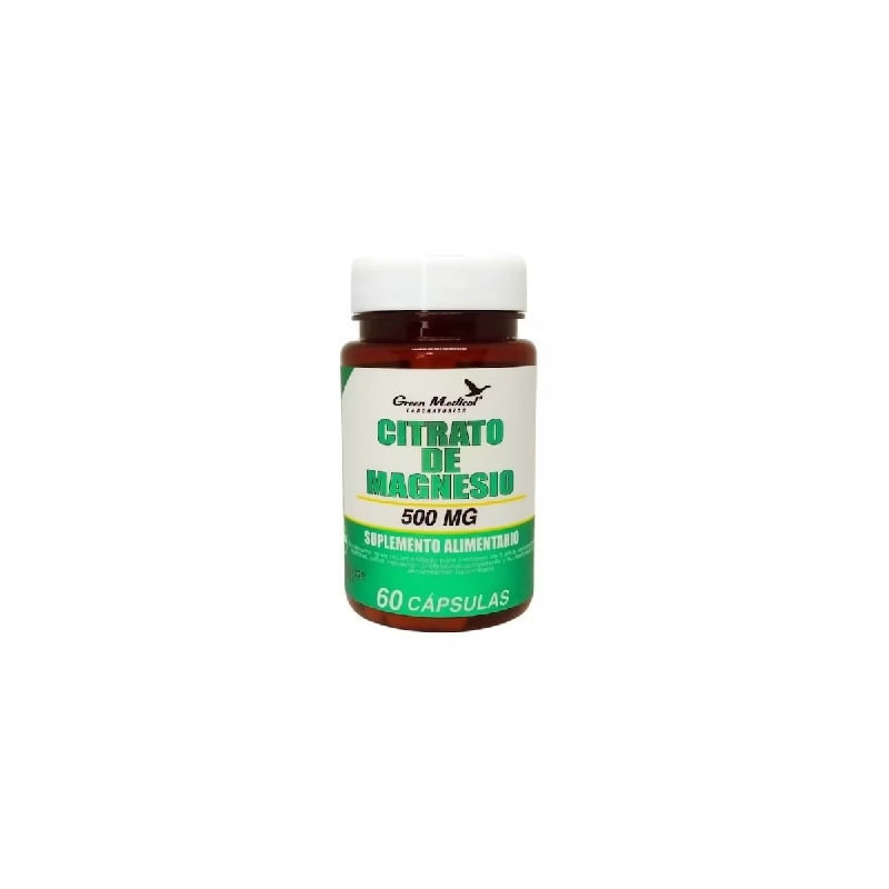 Citrato De Magnesio 500 mg. 60 cáps. Green Medical