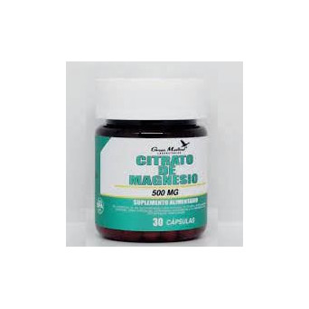 Citrato De Magnesio 500 Mg 30 Caps Green Medical
