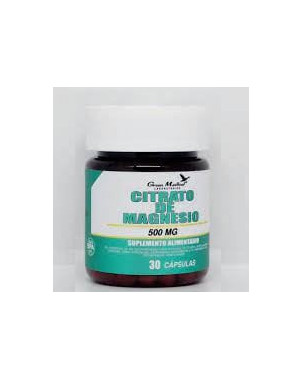 Citrato De Magnesio 500 Mg 30 Caps Green Medical