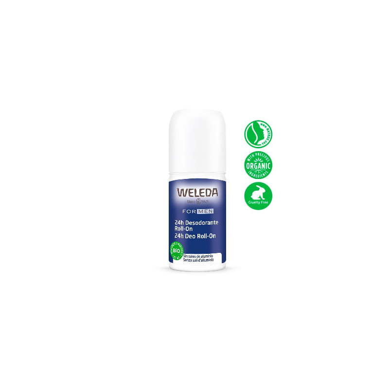 Desodorante Roll On Hombre 24 Hrs 50 Ml Weleda